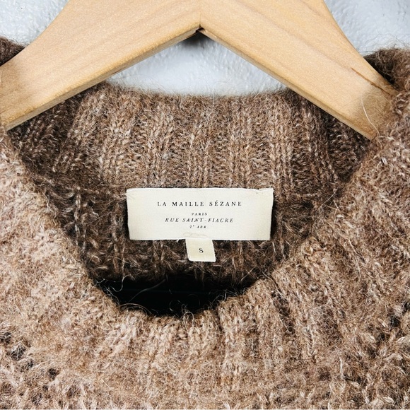 Sezane Jose Jumper Sweater in Dark Taupe Size Small - Picture 7 of 12